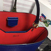 Modishbags Double Saffiano Bucket Bag 1BA212 Blue - 5