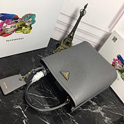 Modishbags Double Saffiano Bucket Bag 1BA212 Grey - 6