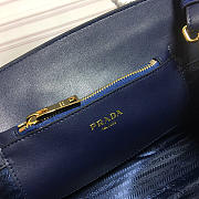 Modishbags Monochrome Saffiano Leather Handbag 1BA155 Navy Blue - 5