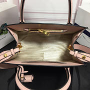 Modishbags Monochrome Saffiano Leather Handbag 1BA155 Pink - 3