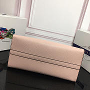 Modishbags Monochrome Saffiano Leather Handbag 1BA155 Pink - 2