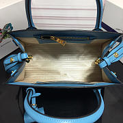 	Modishbags Monochrome Saffiano Leather Handbag 1BA155  Blue - 2