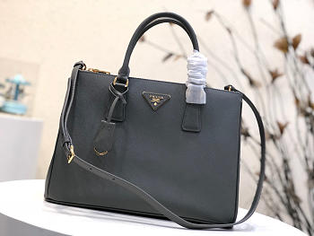 	Modishbags Galleria Saffiano Leather Bag In Grey