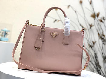 	Modishbags Galleria Saffiano Leather Bag In Pink