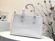 Modishbags Galleria Saffiano Leather Bag In White - 3
