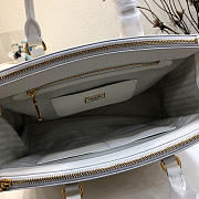 Modishbags Galleria Saffiano Leather Bag In White - 5