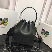 Modishbags Original Calfskin Leather Bucket Bag 1BE018 Gray - 6