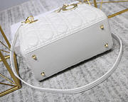 Modishbags Dior Leather White Handbag With Gold Hardware - 5