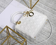 Modishbags Dior Leather White Handbag With Gold Hardware - 6