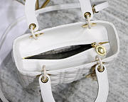 Modishbags Dior Leather White Handbag With Gold Hardware - 4