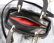 Modishbags Dior Leather Black Handbag With Gold Hardware - 5
