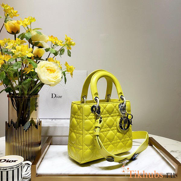 Modishbags Dior Leather Yellow Handbag - 1