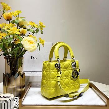 Modishbags Dior Leather Yellow Handbag