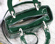 Modishbags Dior Leather Green Handbag With Silver Hardware - 6