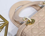 Modishbags Dior Leather Light Pink Handbag With Gold Hardware - 2