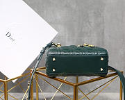Modishbags Lady Dior Leather Lambskin Dark Green Handbag - 3