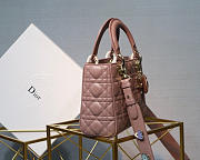 	Modishbags Lady Dior Leather Lambskin Pink Handbag - 4