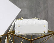 	Modishbags Dior Leather Lambskin White Handbag With Gold Hardware - 6