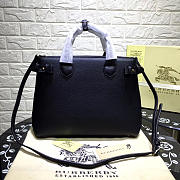 Modishbags Classic Leather Tote Bag With Black - 4