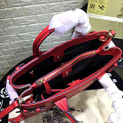 	Modishbags Classic Leather Tote Bag Red - 2