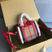 	Modishbags Original Classic Check Bag In Red - 2