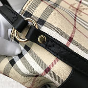 Modishbags Original Check Tote Small Handbag With Black - 2