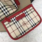 Modishbags Original Check Tote Handbag With Red - 6