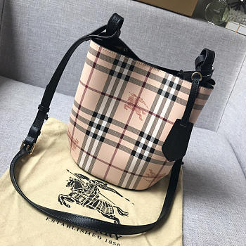 	Modishbags Haymarket Bucket Bag In Black