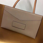 Modishbags Original Leather Shopping Handbag In Khaki - 3