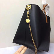 Modishbags Original Leather Shopping Handbag In Black - 5