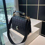 Modishbags Kan I Flip Leather Bag In Black - 4