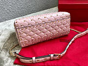 	Modishbags Garavani Rockstud Spike Lambskin Handbag In Cherry Blossom Pink - 6