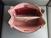 Modishbags Original Lambskin Spike Tote Bag In Pink - 6