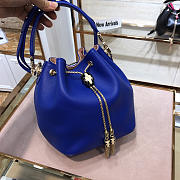 Modishbags Macaron color Bucket bag in Dark Blue - 3