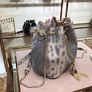 Modishbags Water snakeskin Bucket bag in Grey and Pink - 6