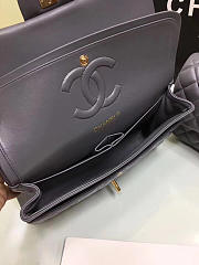 Modishbags Flap Grey Bag With Silver Or Gold Hardware CF1112 - 5