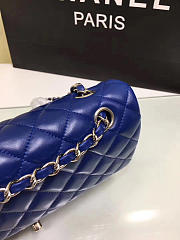 Modishbags Flap Blue Bag With Silver Or Gold Hardware CF1112 - 6