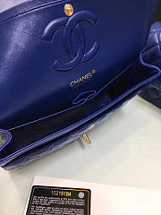 Modishbags Flap Blue Bag With Silver Or Gold Hardware CF1112 - 5