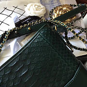 Modishbags Gabrielle Snakeskin small hobo bag Green 20cm - 4