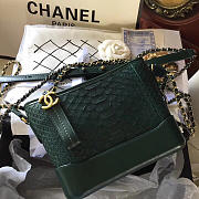 Modishbags Gabrielle Snakeskin small hobo bag Green 20cm - 1