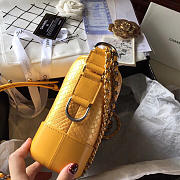 Modishbags Gabrielle Snakeskin small hobo bag Yellow 20cm - 5