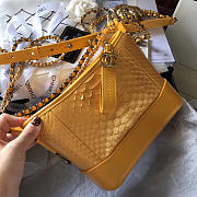 Modishbags Gabrielle Snakeskin small hobo bag Yellow 20cm - 6