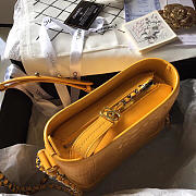 Modishbags Gabrielle Snakeskin small hobo bag Yellow 20cm - 3