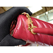 Modishbags Coco Handle Bag Red with Gold Hardware Large - 3