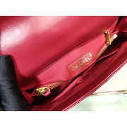 Modishbags Coco Handle Bag Red with Gold Hardware Large - 2