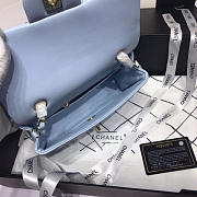 Chanel Flap Bag Lambskin Light Blue With Gold Hardware 20CM - 3