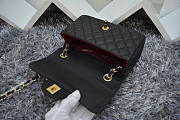 Modishbags Flap Bag Caviar in Black 20cm with Gold Hardware - 3