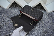 Modishbags Flap Bag Caviar in Black 20cm with Sliver Hardware - 5