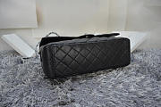 Modishbags Flap Bag Caviar in Black 33cm with Silver Hardware - 6