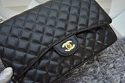 Modishbags Flap Bag Caviar in Black 33cm with Gold Hardware - 6
